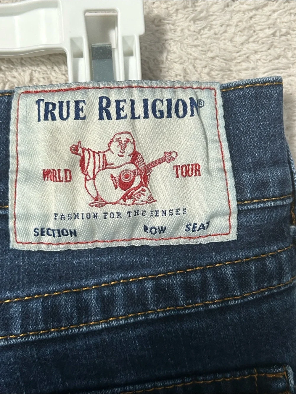 True Religion Ricky Relaxed Straight Jeans Men’s 36 Denim. Flaw See Pics